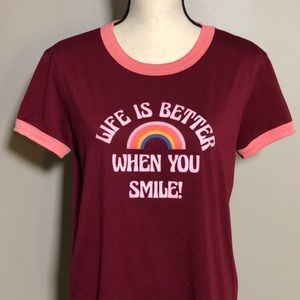 Super Fun “Life is Better When You Smile” T-Shirt
